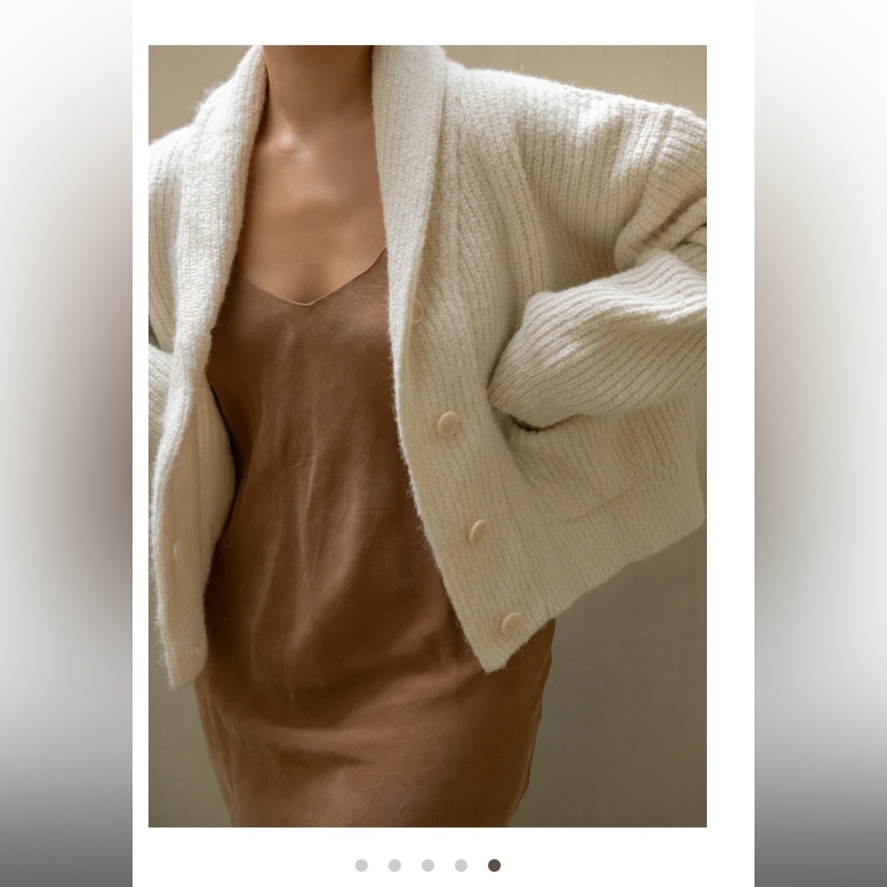 OZMA of California Anaise Slip Dress in Almond - Picture 5 of 7